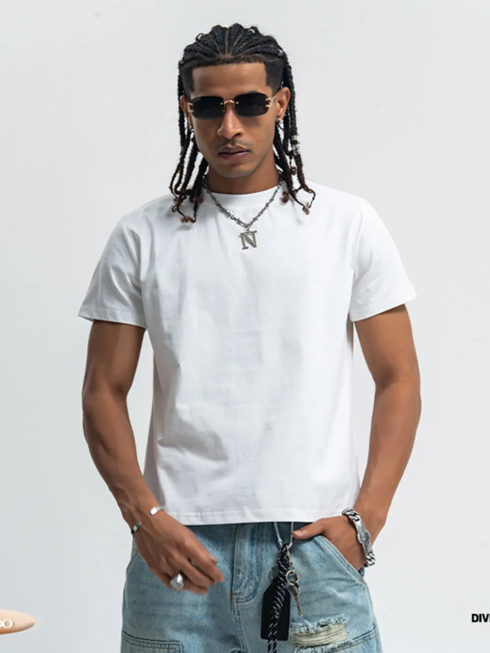 Men's Round Neck Short Sleeve T-Shirt, image 4