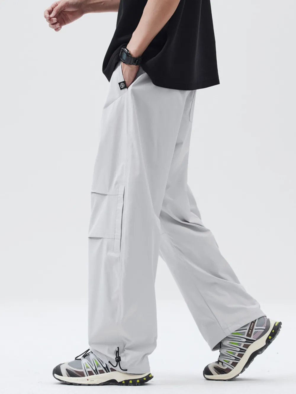 Men's Full Size Relaxed Fit Drawstring Pants Plus Size, image 5