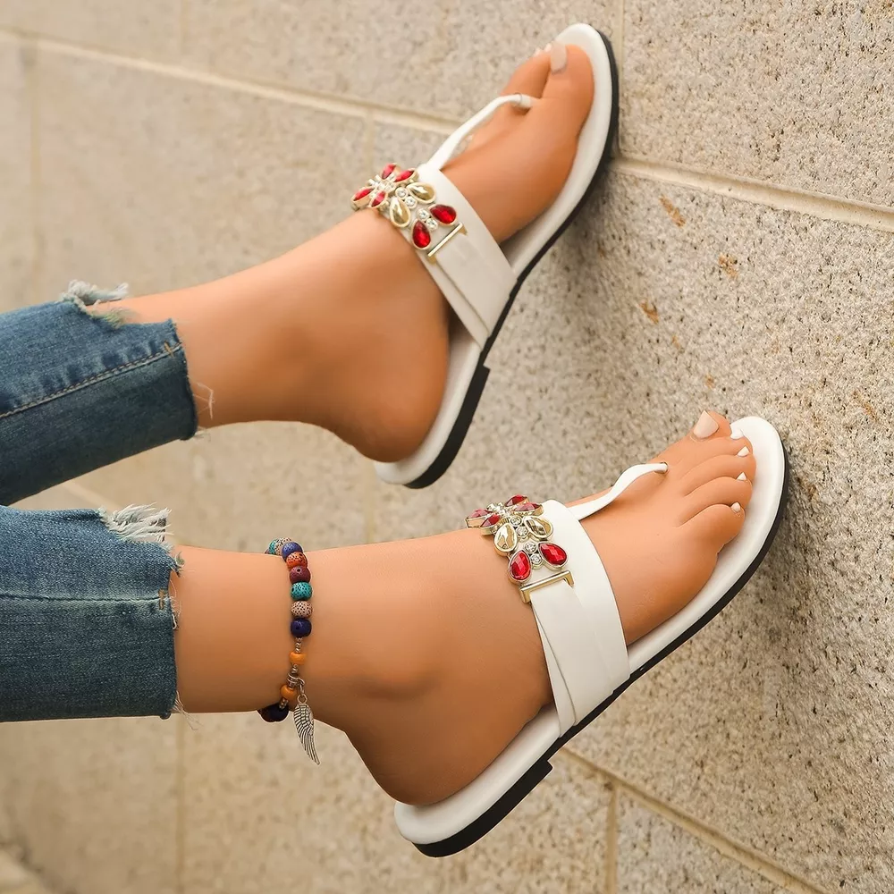 Toe Post Flats Sandals, image 11