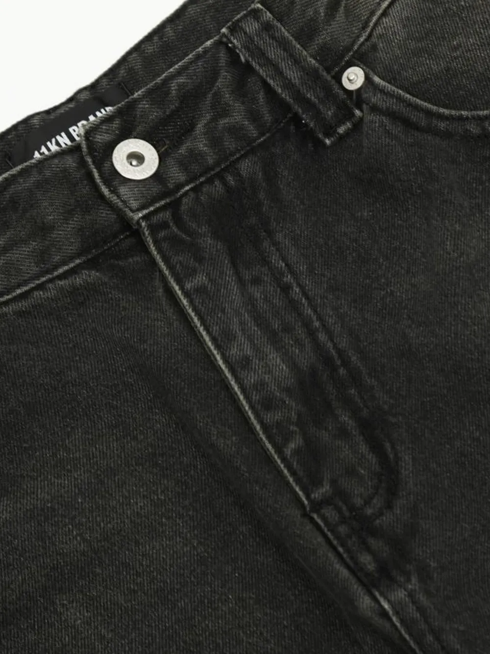 Men's Washed Wide-Leg Baggy Jeans, image 7