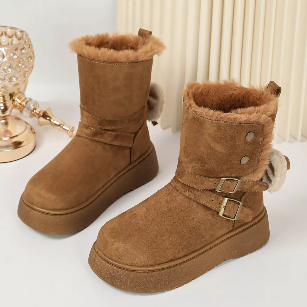 Round Toe Platform Boots, image 4