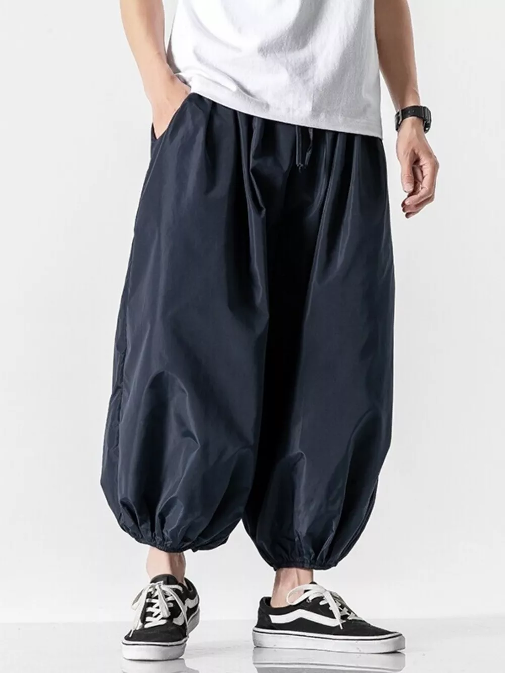 Men's Plus Size Loose Fit Harem Pants, image 6