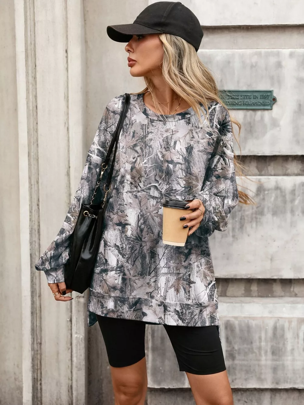 Printed Round Neck Sweatshirt, image 14