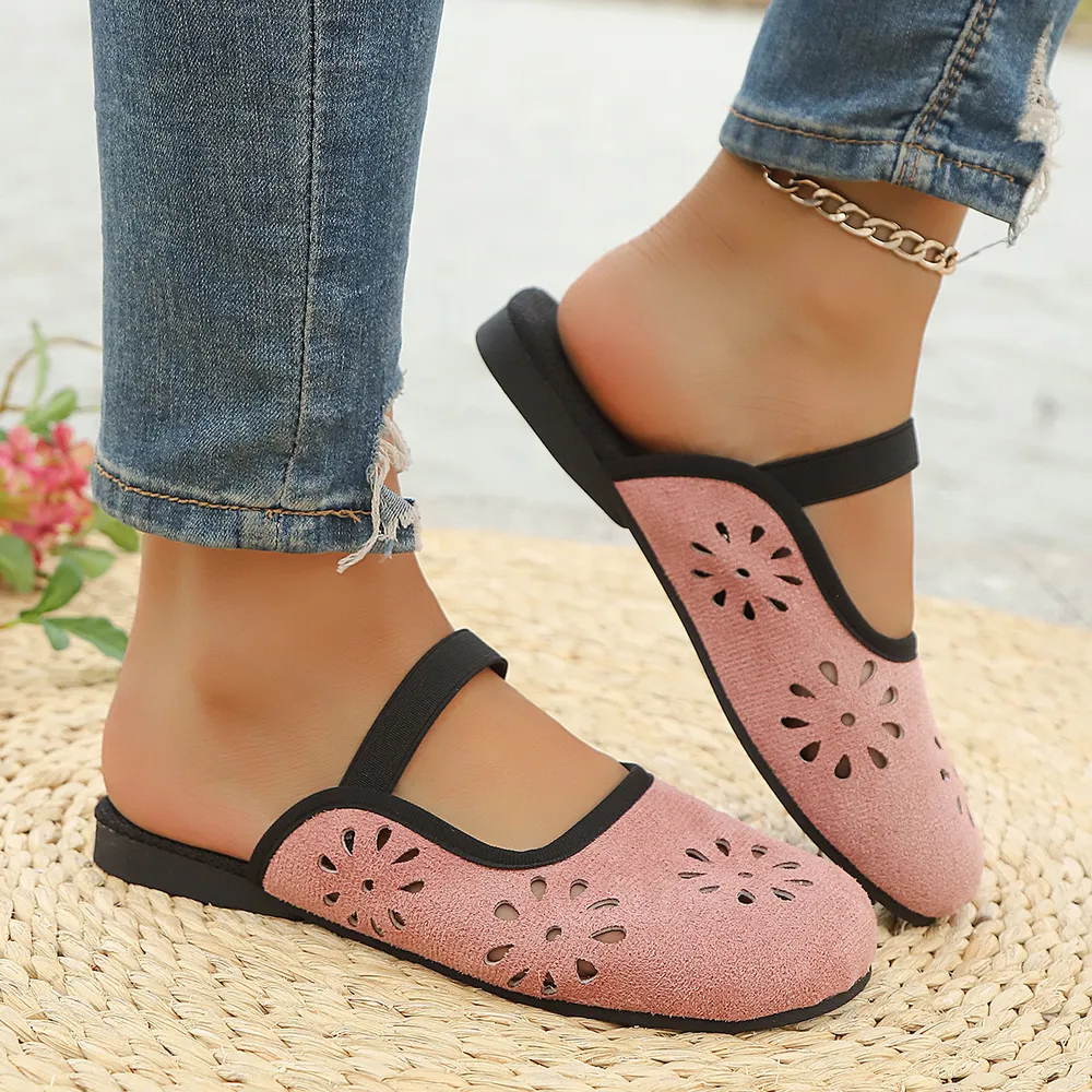 Cutout Round Toe Slip-Ons, image 7