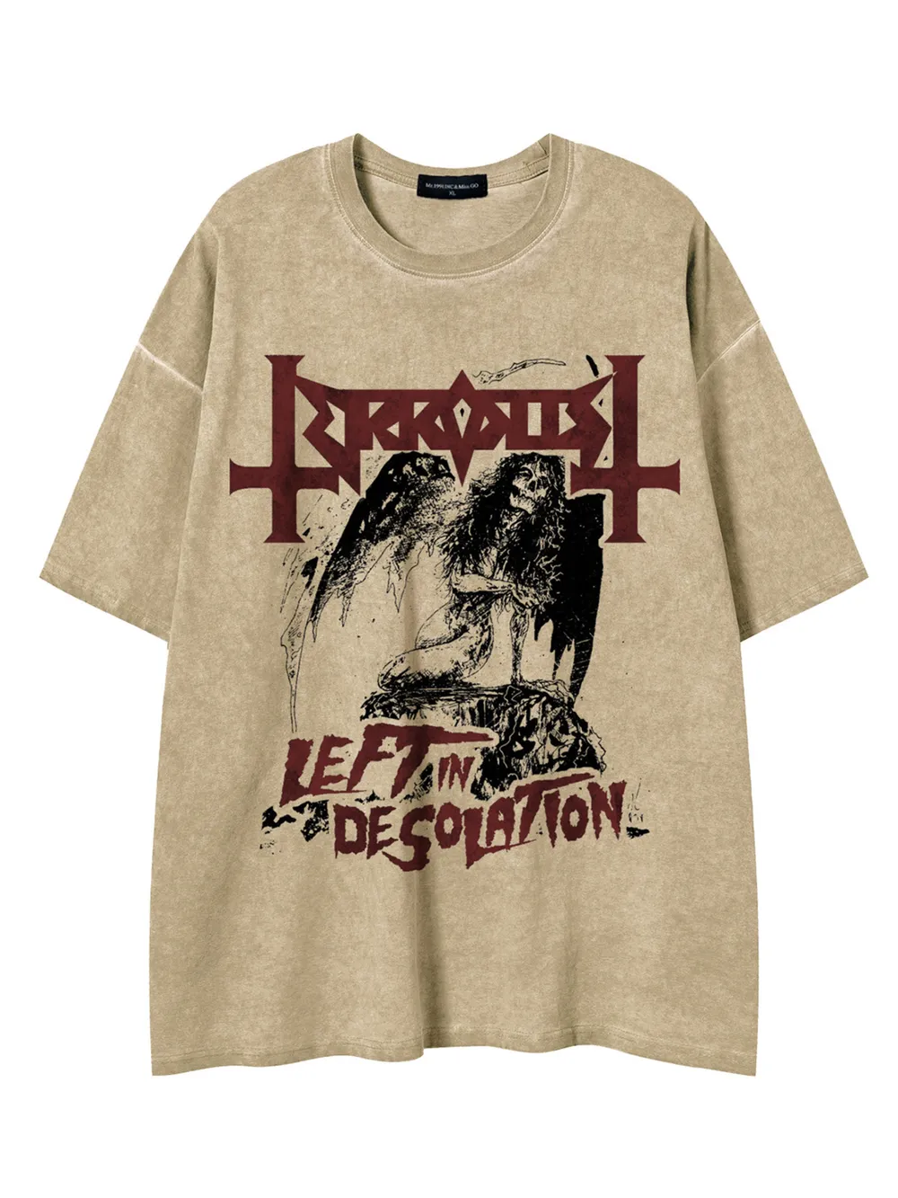 Men's Vintage Washed Graphic Oversized T-Shirt, image 4