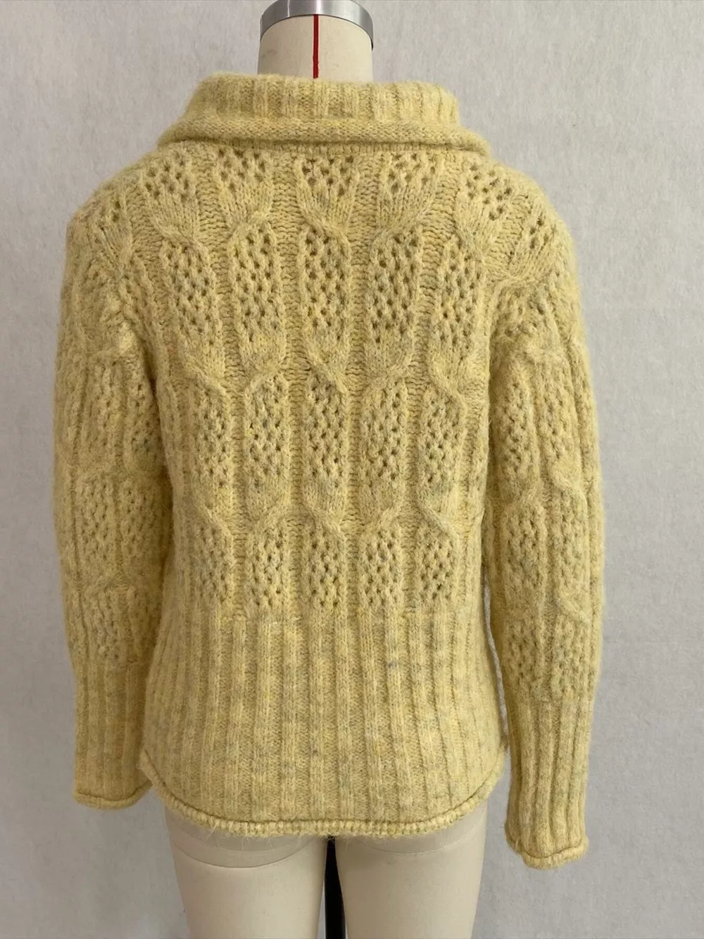 Cable-Knit Button Up Cardigan, image 13