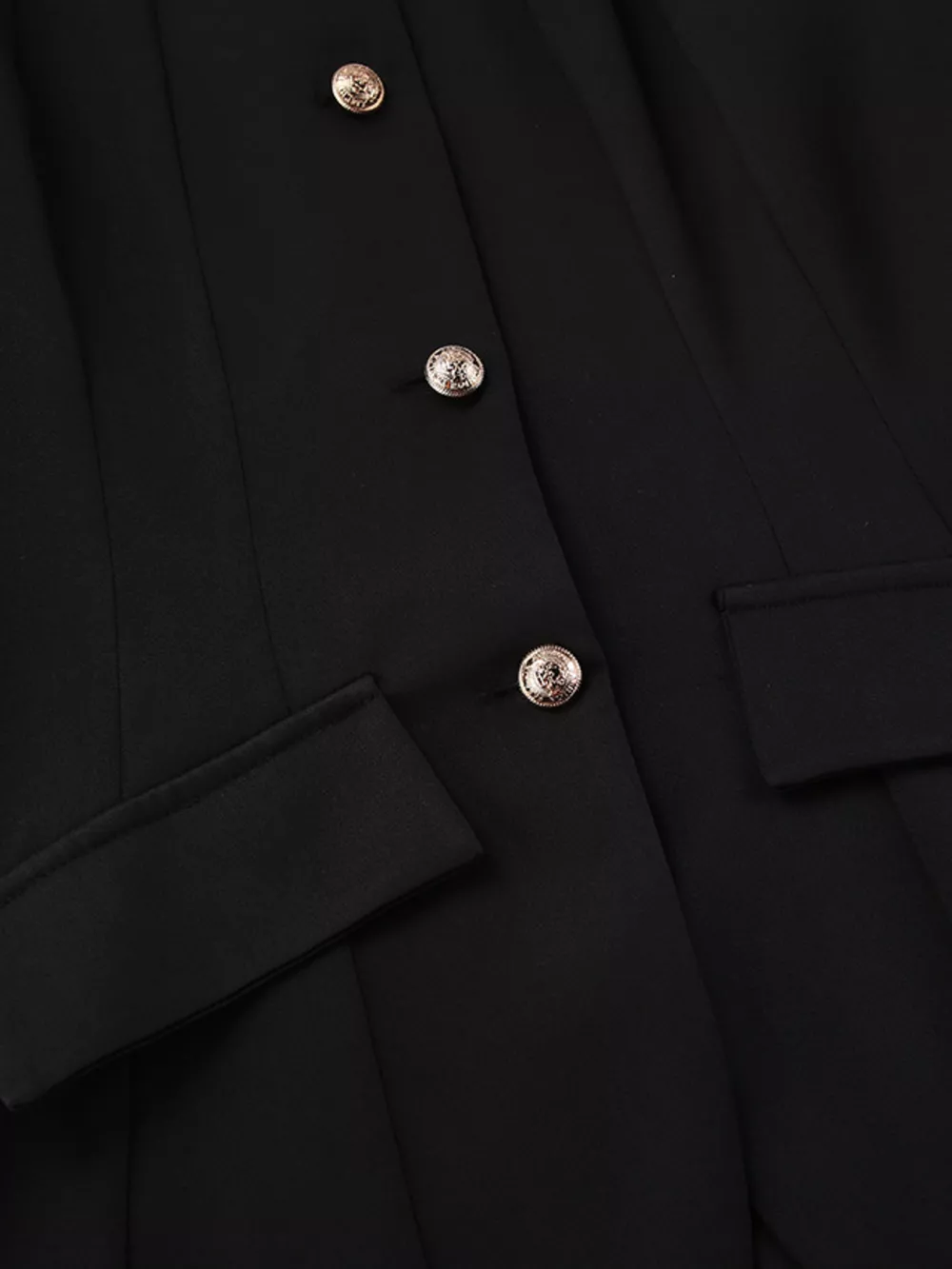 Elegant Stand Collar Blazer and Mini Skirt Set, image 12
