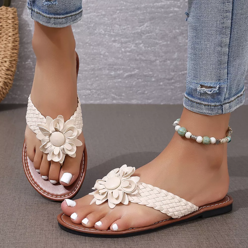Flower Toe Post Sandals, image 11