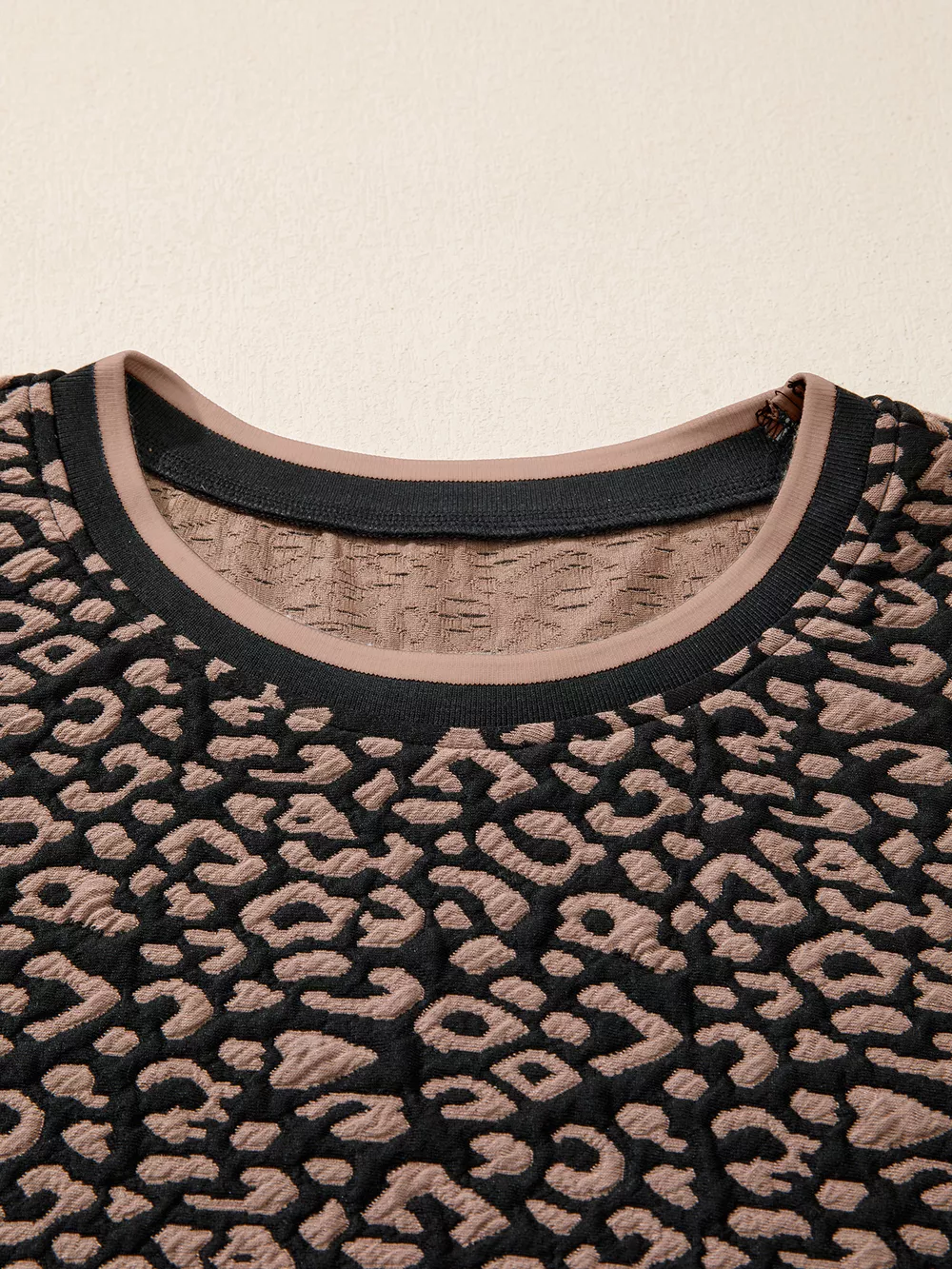 Leopard Print Bubble Sleeve Shift Mini Dress, image 2