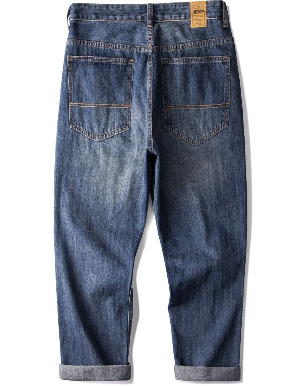 Men's Vintage Wash Loose Fit Jeans, image 6
