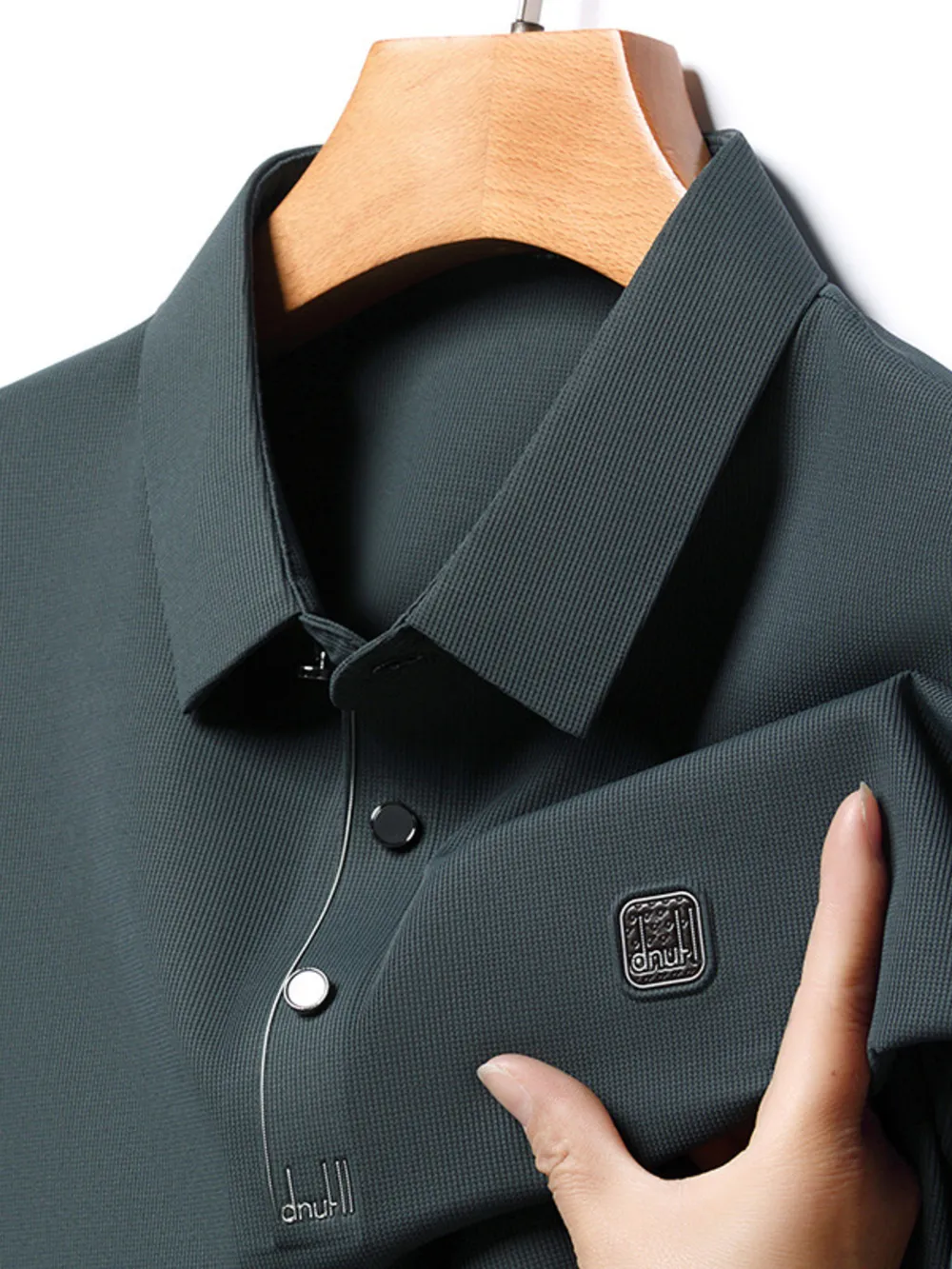 Men's Plus Size Lightweight Breathable Collared Neck Polo