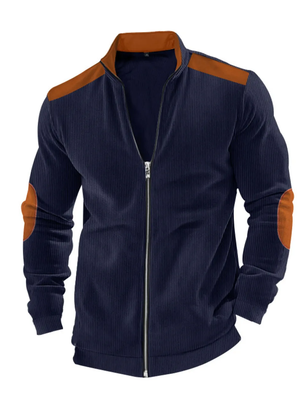 Men's Full Size Zip Up Long Sleeve Jacket Plus Size, image 15