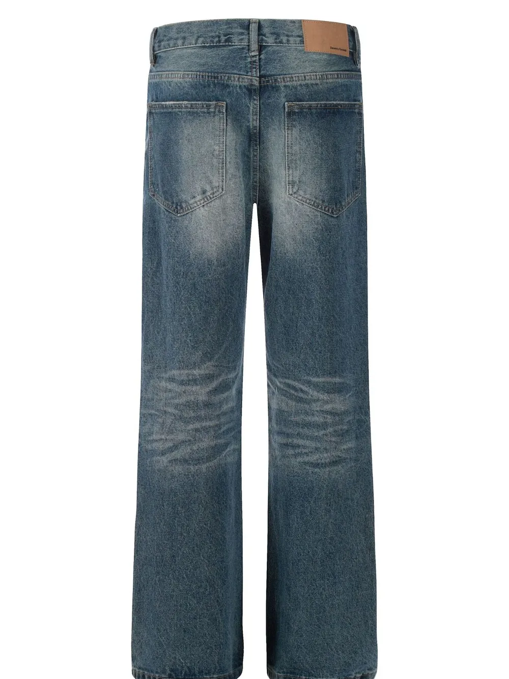 Men's Vintage Washed Wide Leg Jeans, image 3