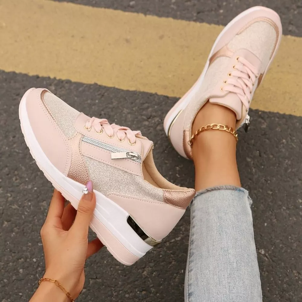 Round Toe Lace Up Sneakers, image 8