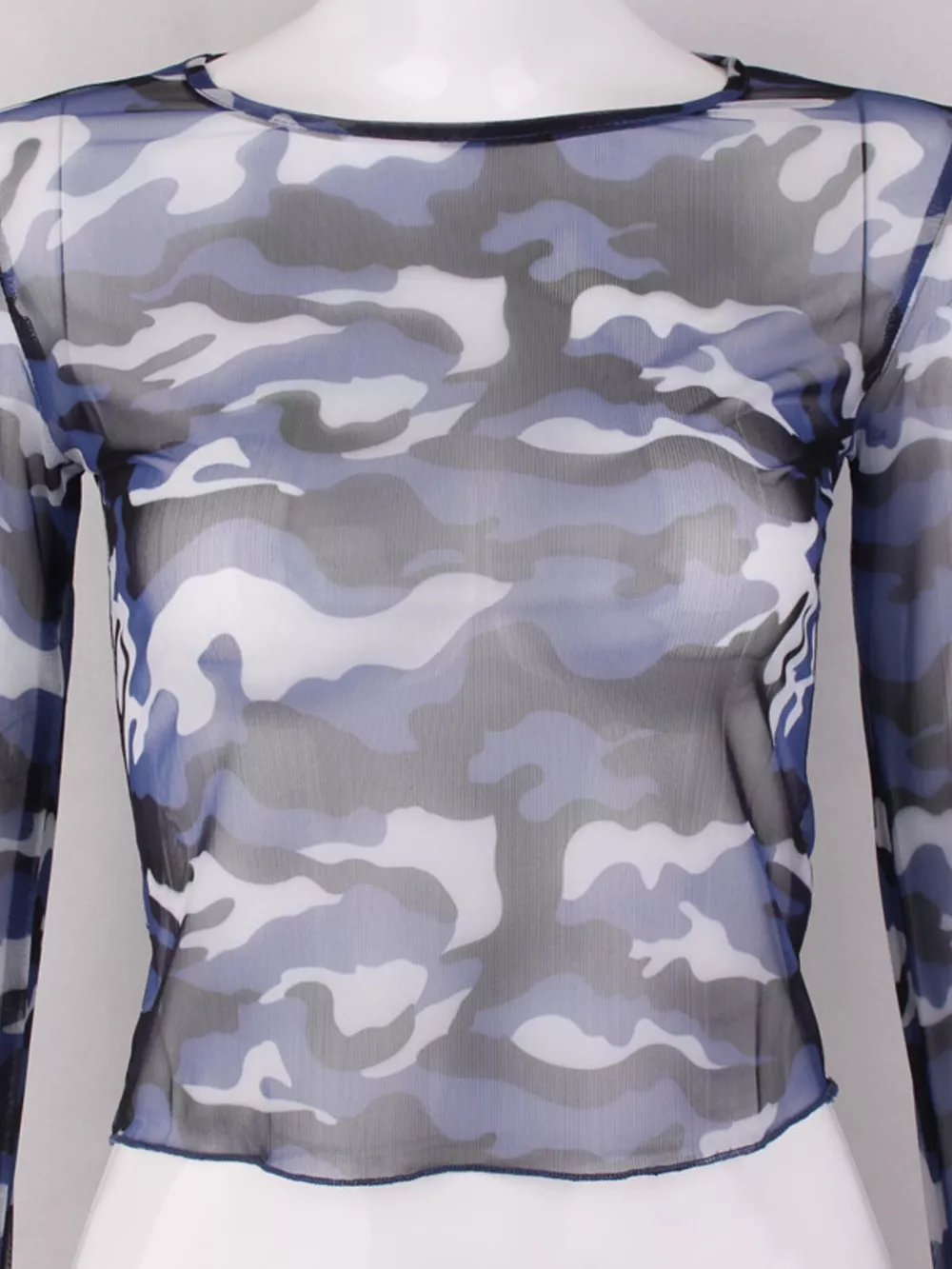 Camouflage Mesh Long Sleeve T-Shirt, image 14