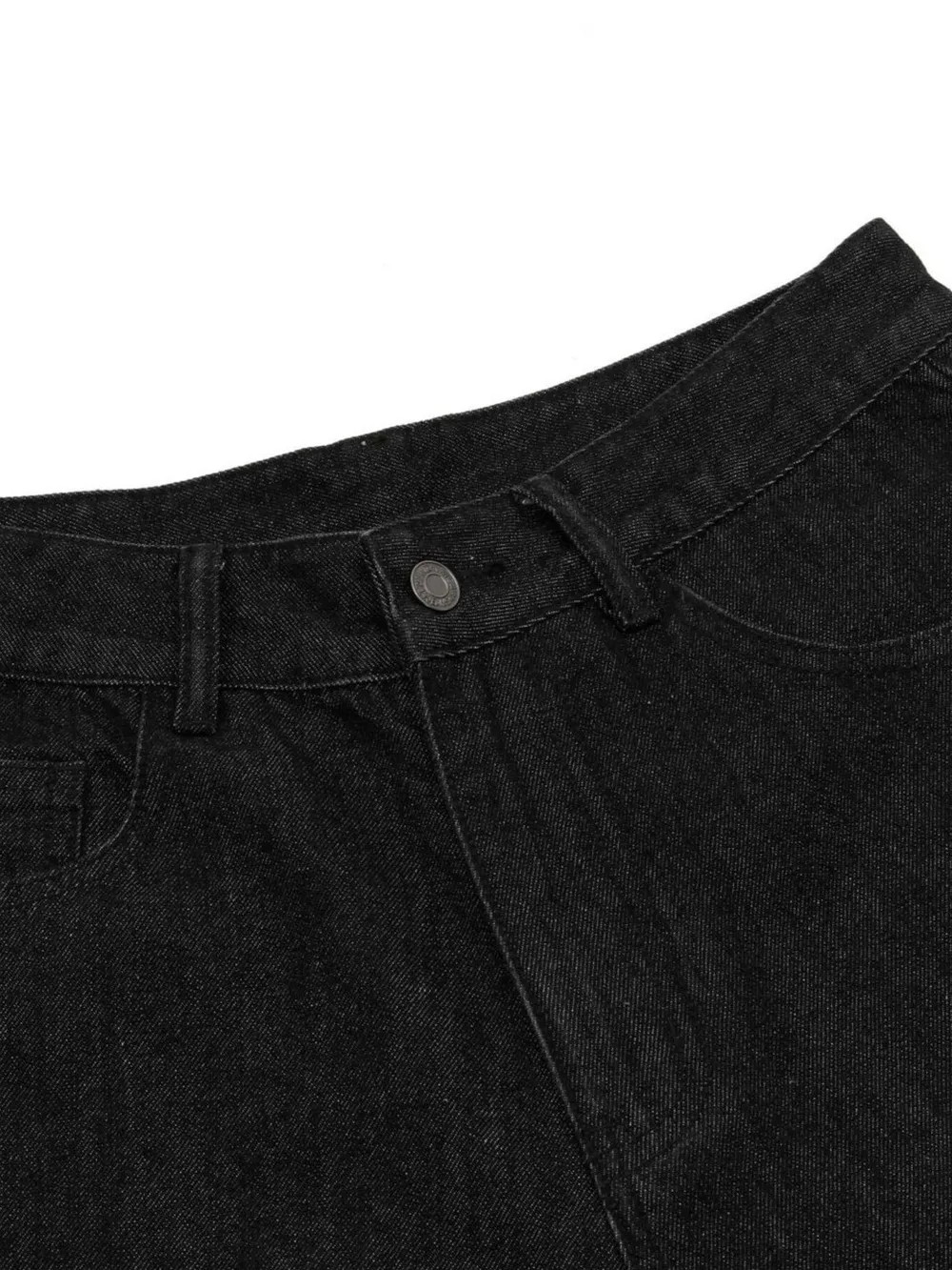 Men's Distressed Camo Trim Denim Bermuda Shorts, image 6