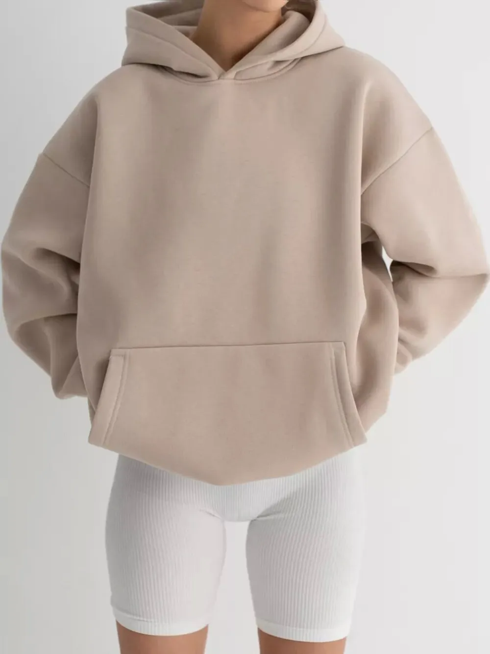 Kangaroo Pocket Long Sleeve Hoodie, image 13