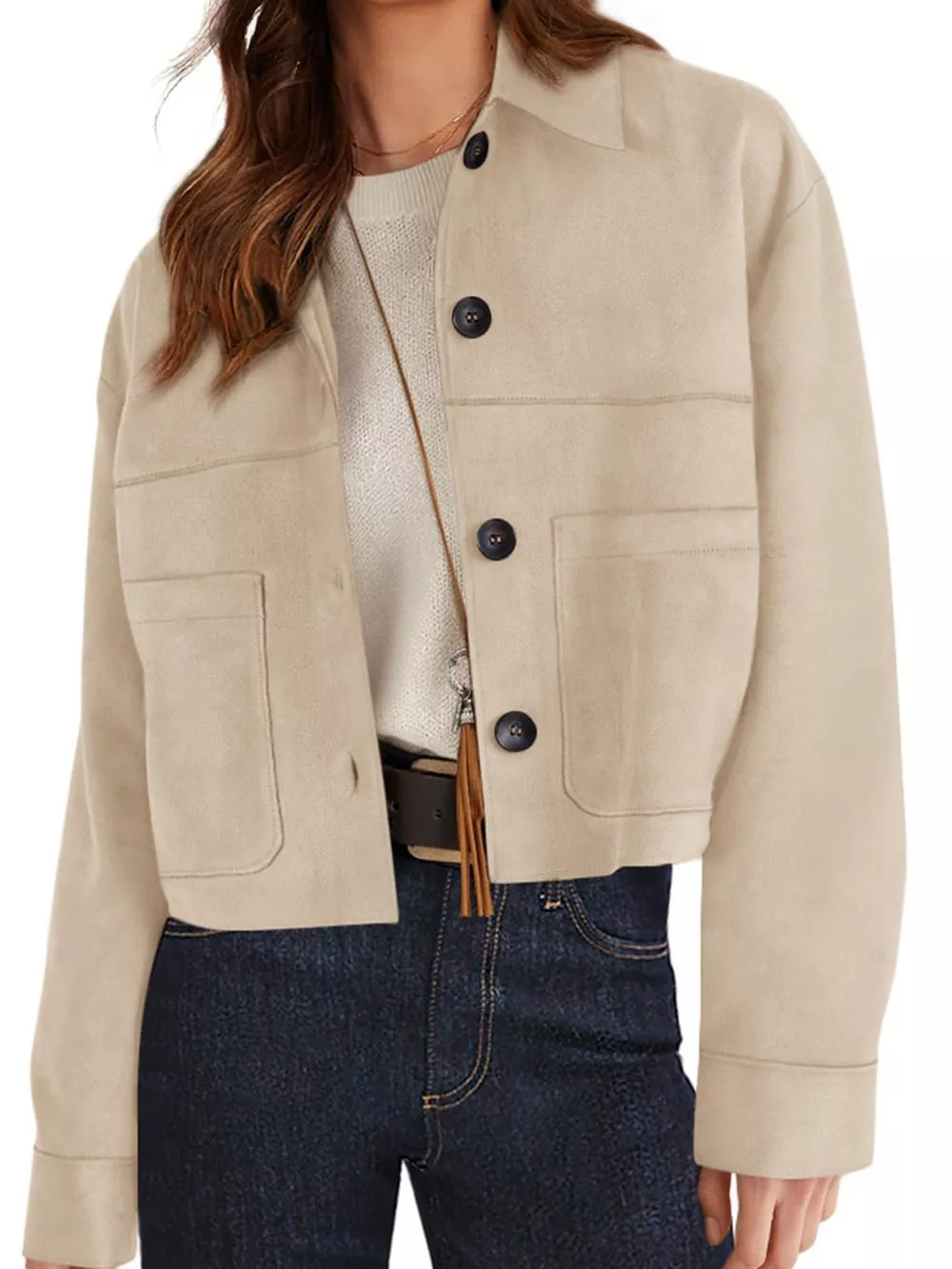 Button-Down Cropped Jacket, image 10
