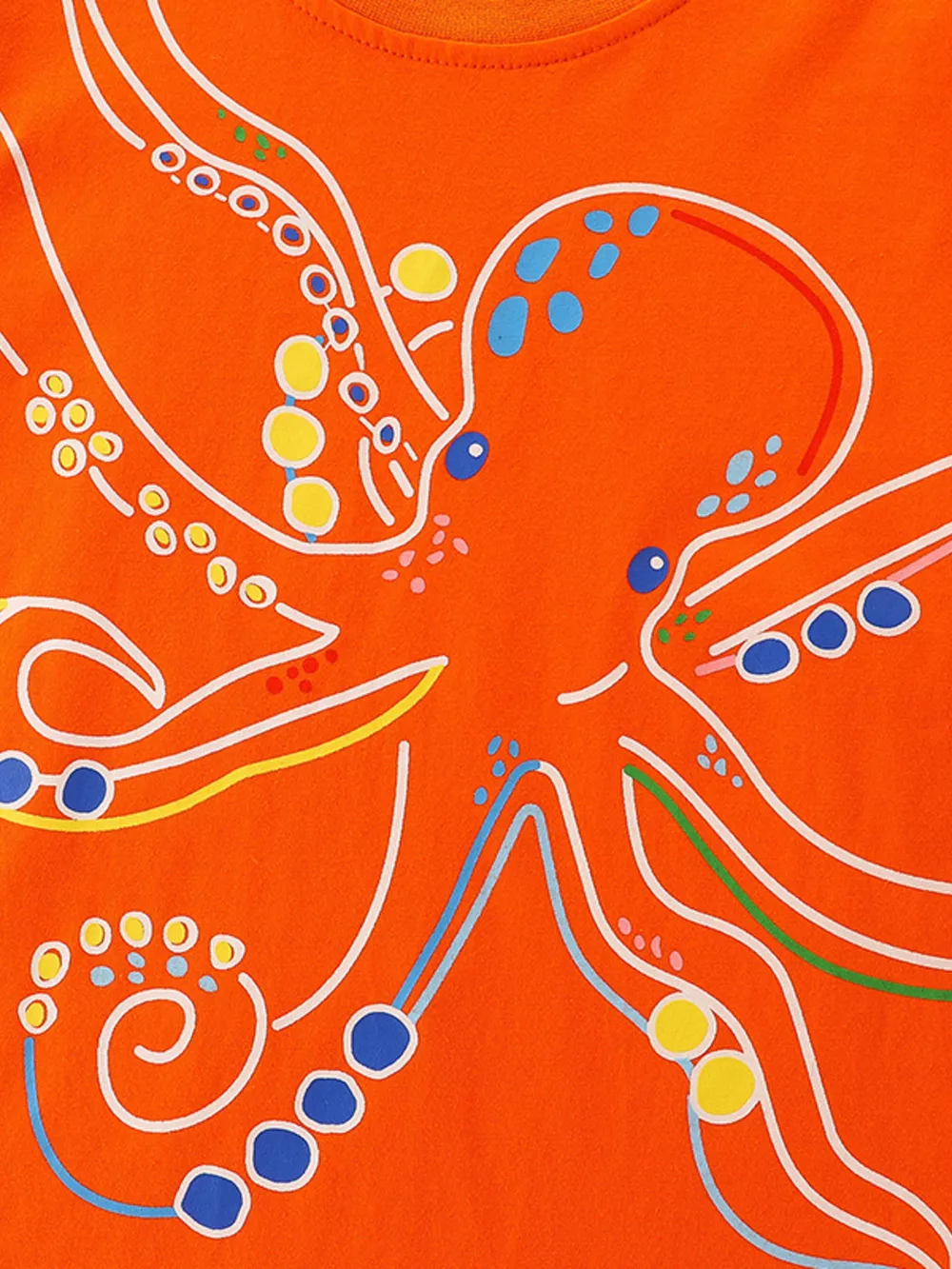 Children's Octopus Graphic Short Sleeve T-Shirt, image 3