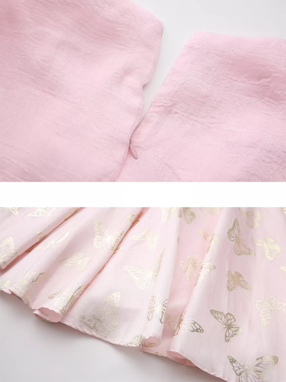 Butterfly Print Puff Sleeve Dress, image 12