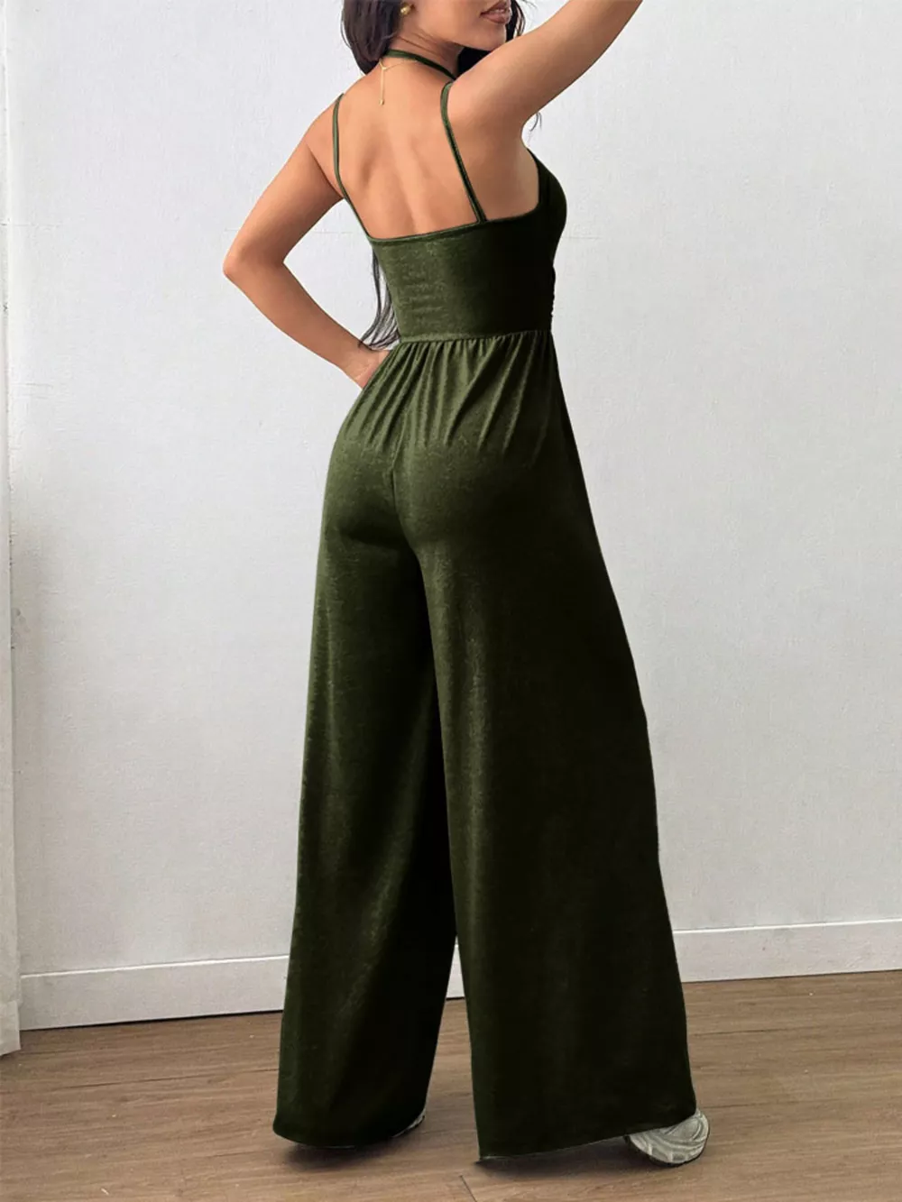 Spaghetti Strap Wide-Leg Jumpsuit, image 29