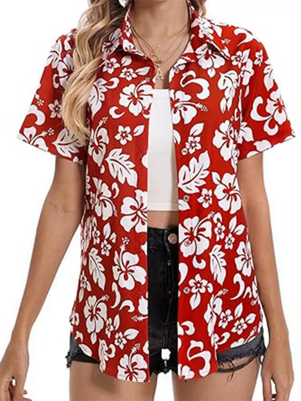 Plant Print Short Sleeve Shirt, image 2