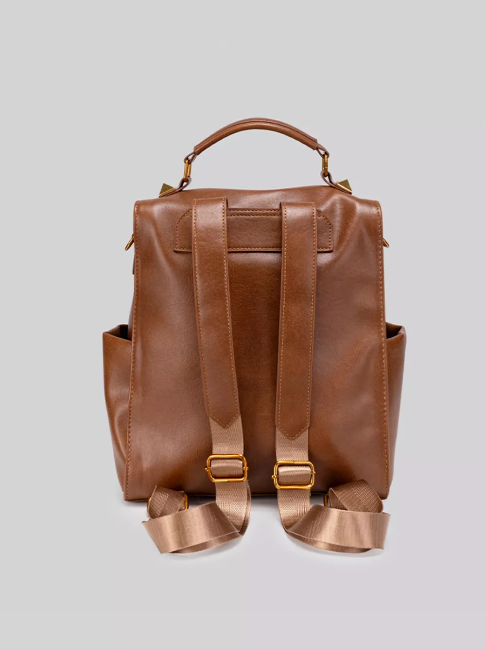 Vintage Style Leather Backpack Bag, image 8
