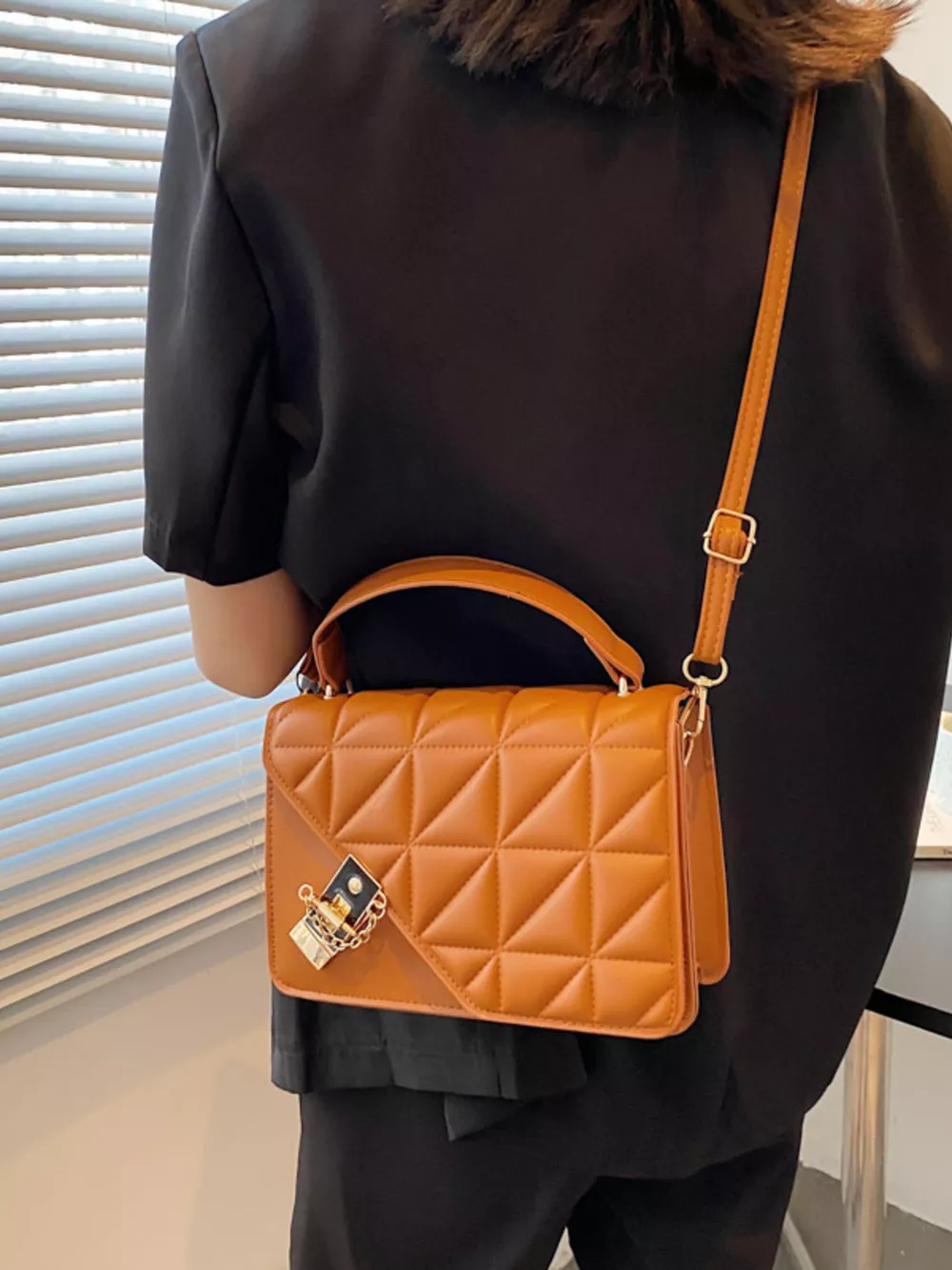 Quilted Flap Crossbody Bag, image 6