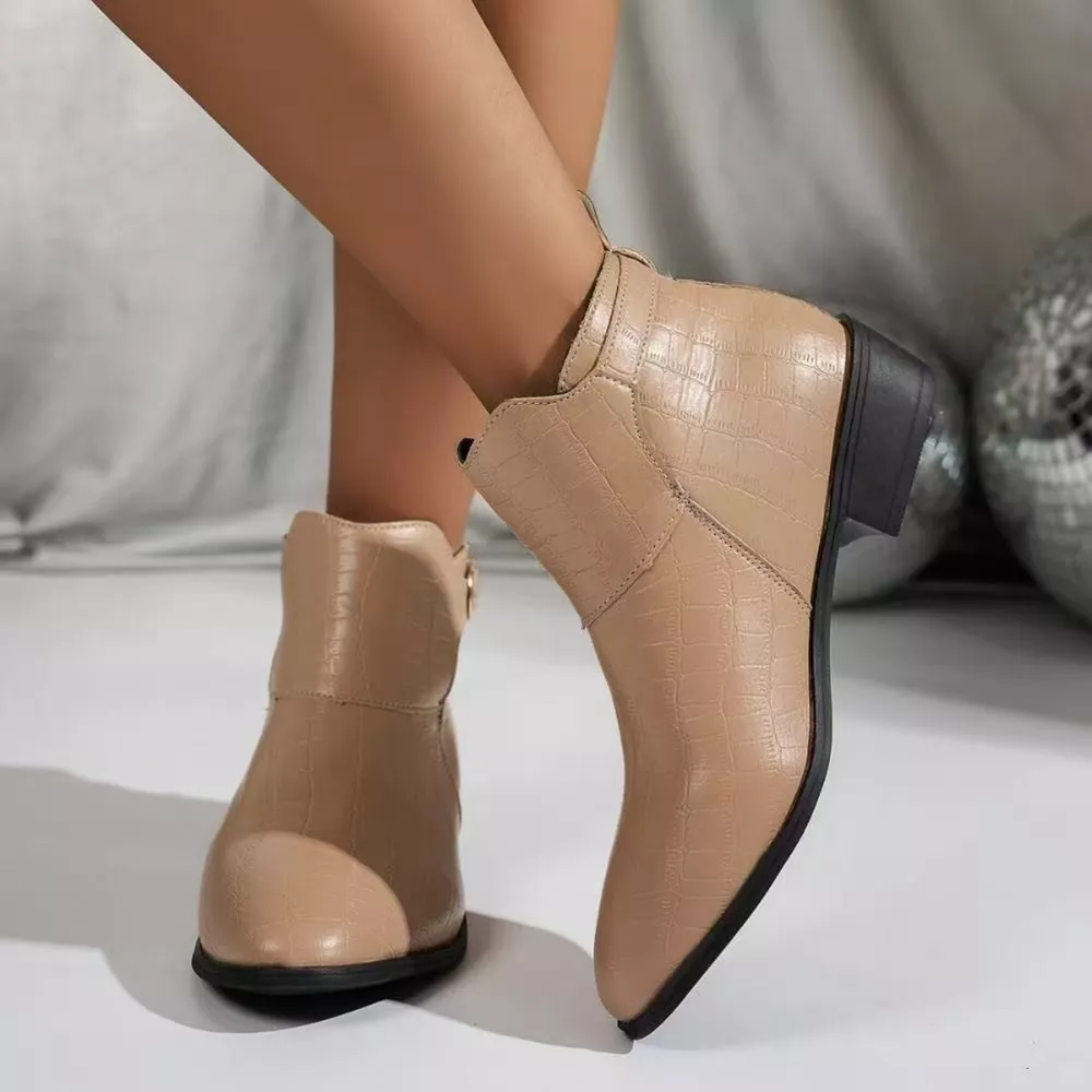 Point Toe Block Heels Boots, image 6