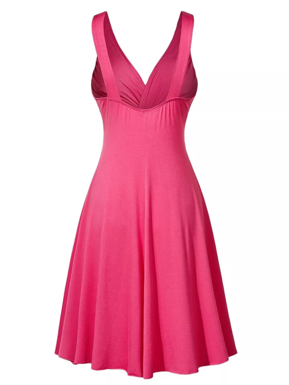 Full Size Twisted Sleeveless Ruched Waist A-Line Dress Plus Size, image 16