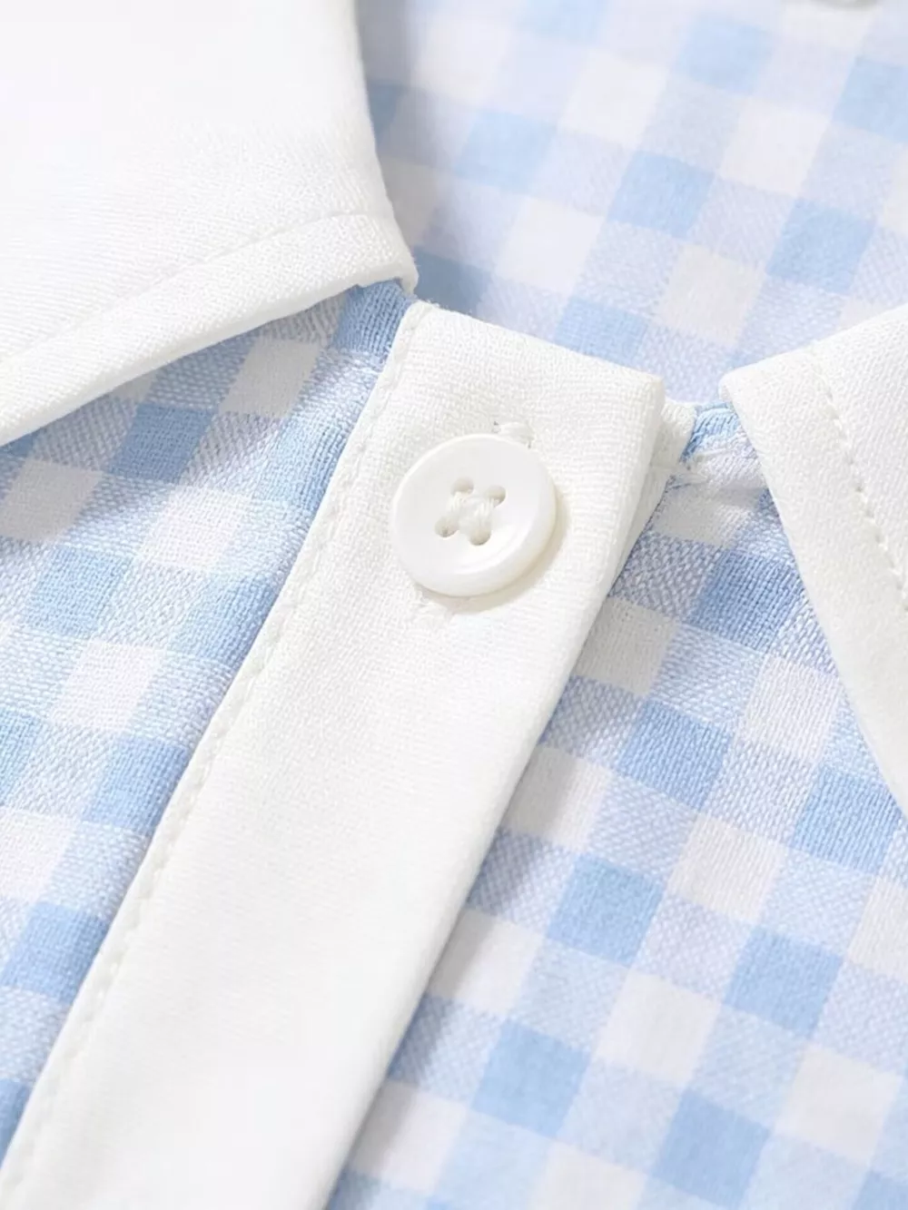 Children's Fruit Embroidered Sleeveless Plaid Dress, image 10