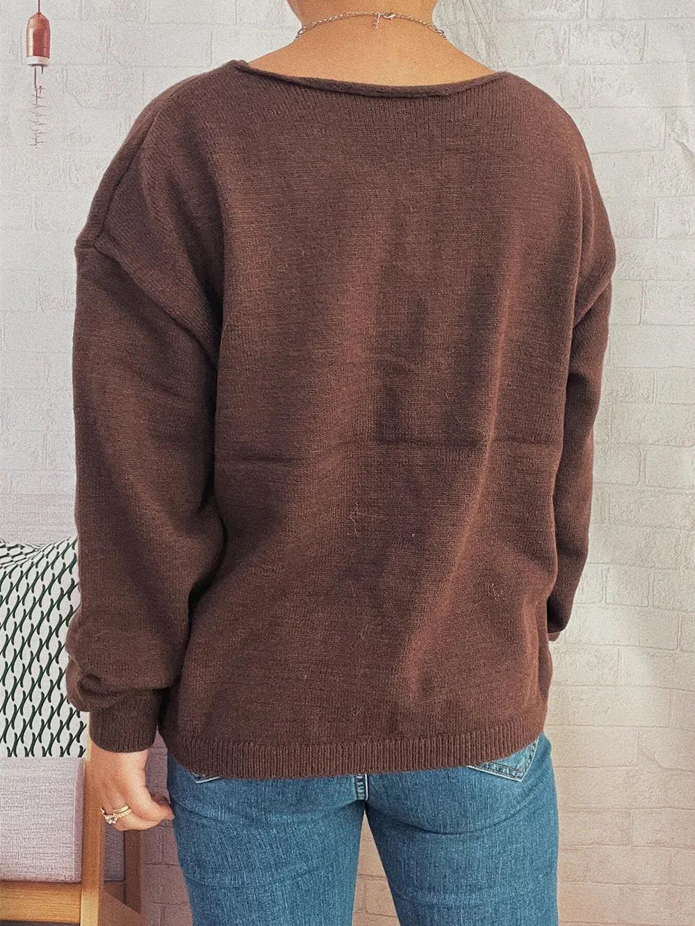 Tie Front Drop Shoulder Cardigan, image 14