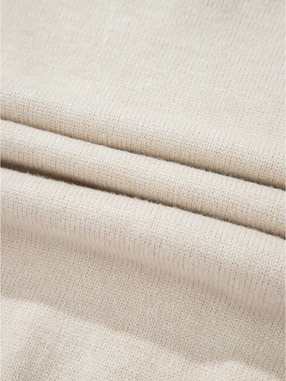 Flower Stitching Mock Neck Sweater, image 9