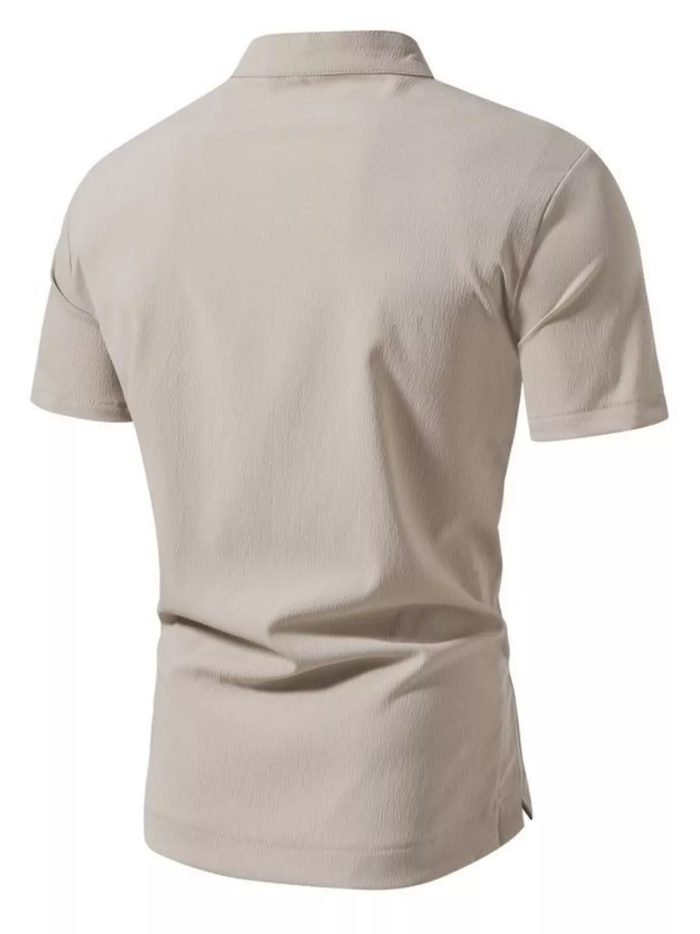 Men's Plus Size Button Detail Short Sleeve Shirt, image 11