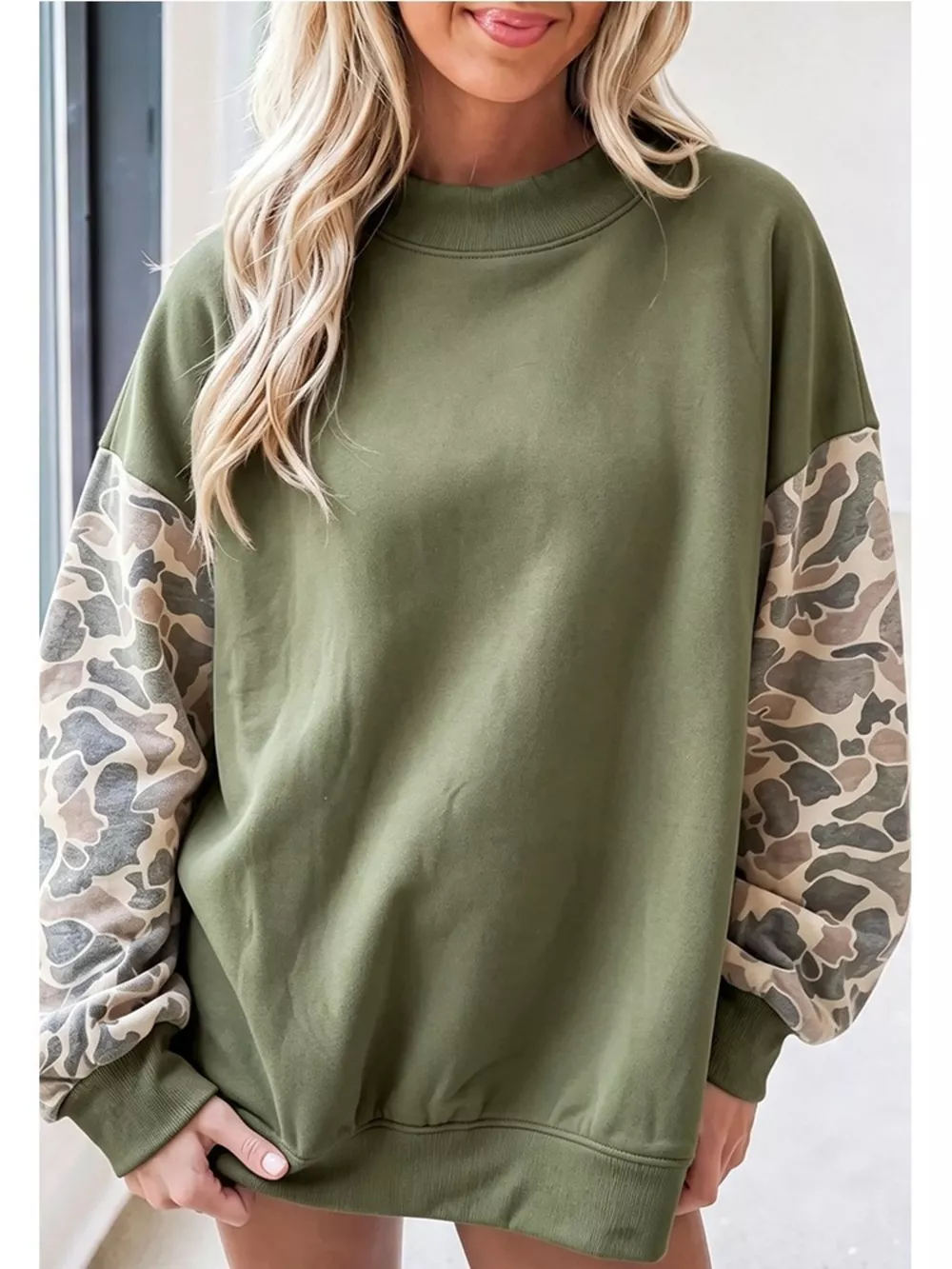 Camouflage Long Sleeve Sweatshirt, image 5