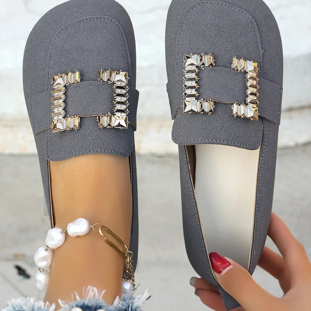 Decor Buckle Round Toe Slip-On, image 12