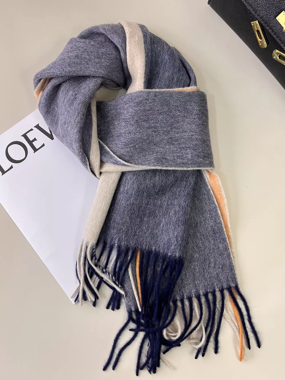 Plaid Fringe Scarf, image 5
