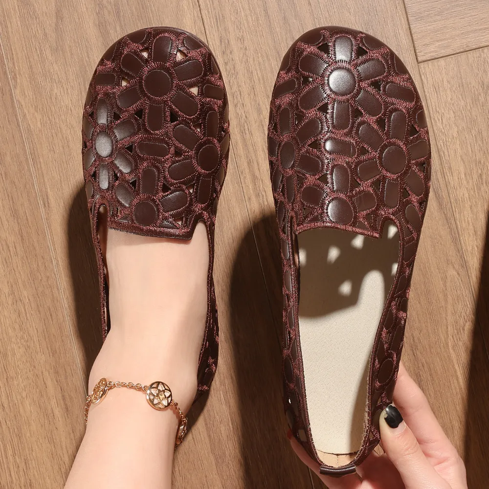 Cutout Round Toe Slip-Ons, image 12