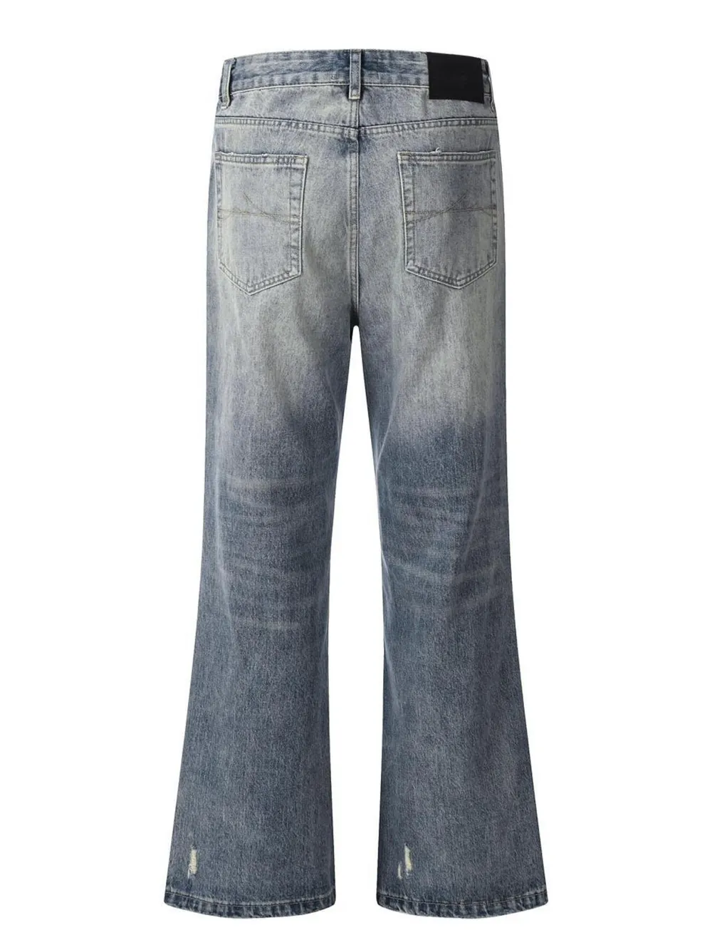 Men's Vintage Wash Distressed Jeans, image 3