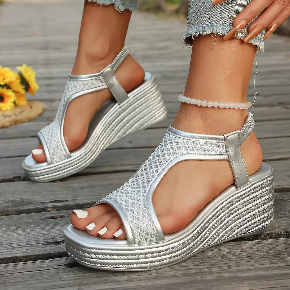 Open Toe Wedge Sandals, image 6