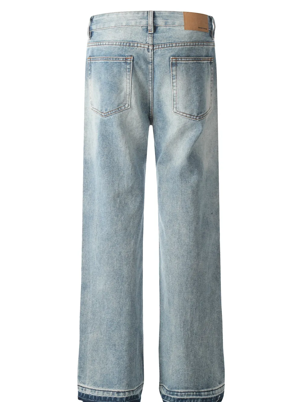 Men's Graffiti Text Print Straight Leg Jeans, image 3