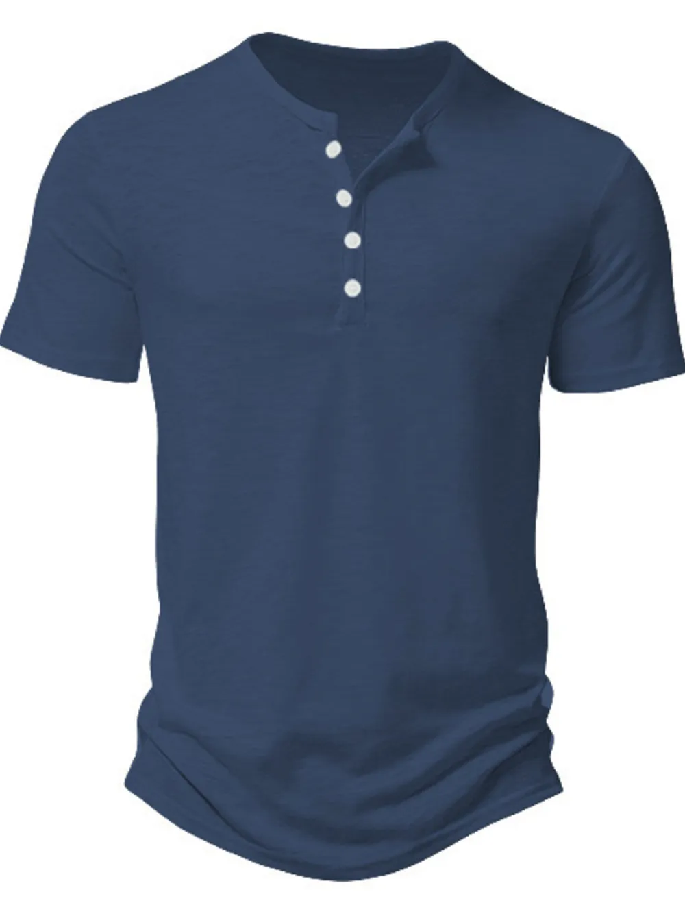 Men's Full Size Button Detail Short Sleeve Active T-Shirt Plus Size, image 4