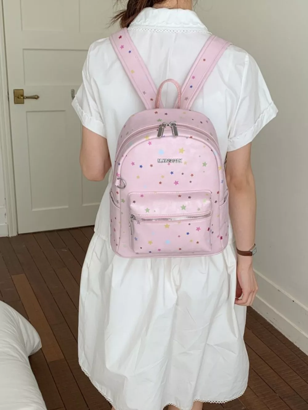 Star Pattern Backpack Bag, image 7