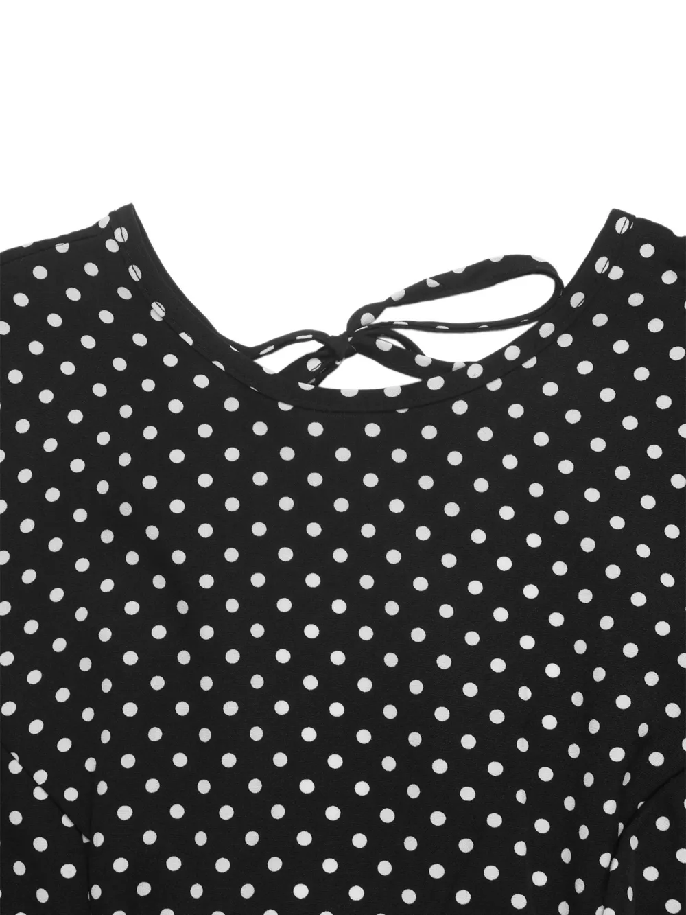 Polka Dot Flare Sleeve Maxi Dress, image 6