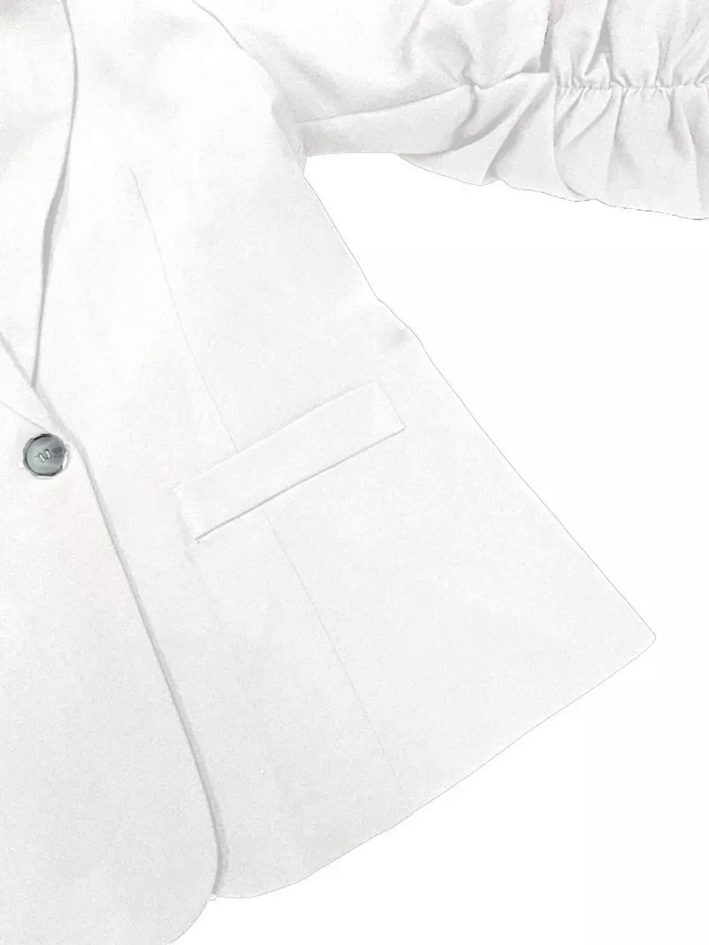 Full Size One Button Lapel Collar Blazer Plus Size, image 9