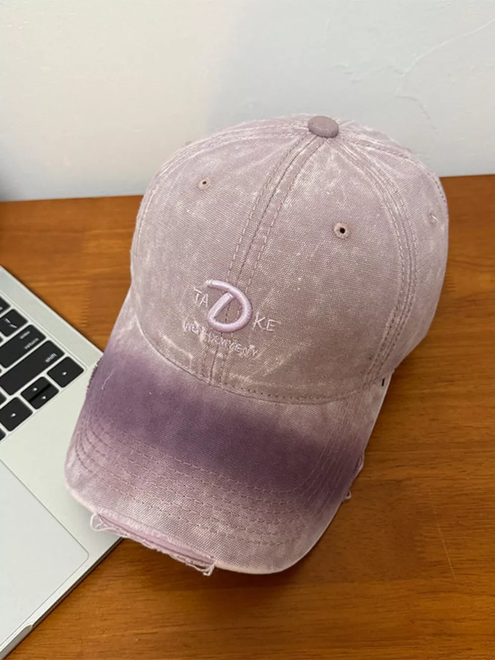 Distressed Embroidered Baseball Cap, image 8