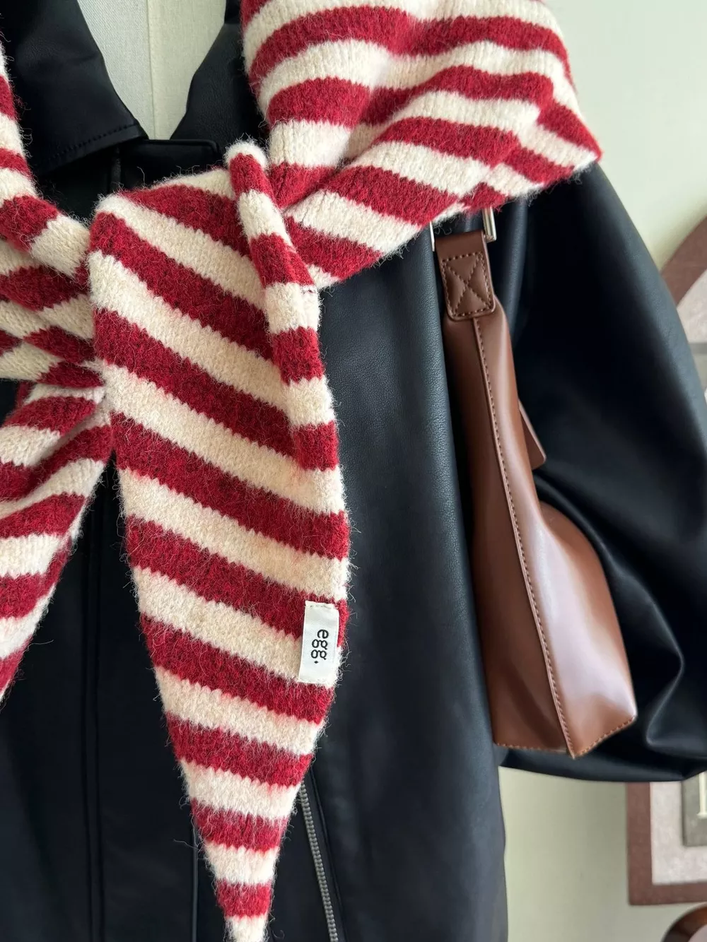Striped Knitted Winter Scarf, image 5