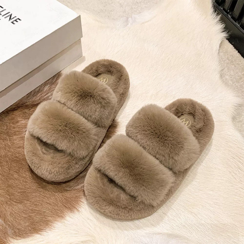 Fluffy Open Toe Slippers, image 8