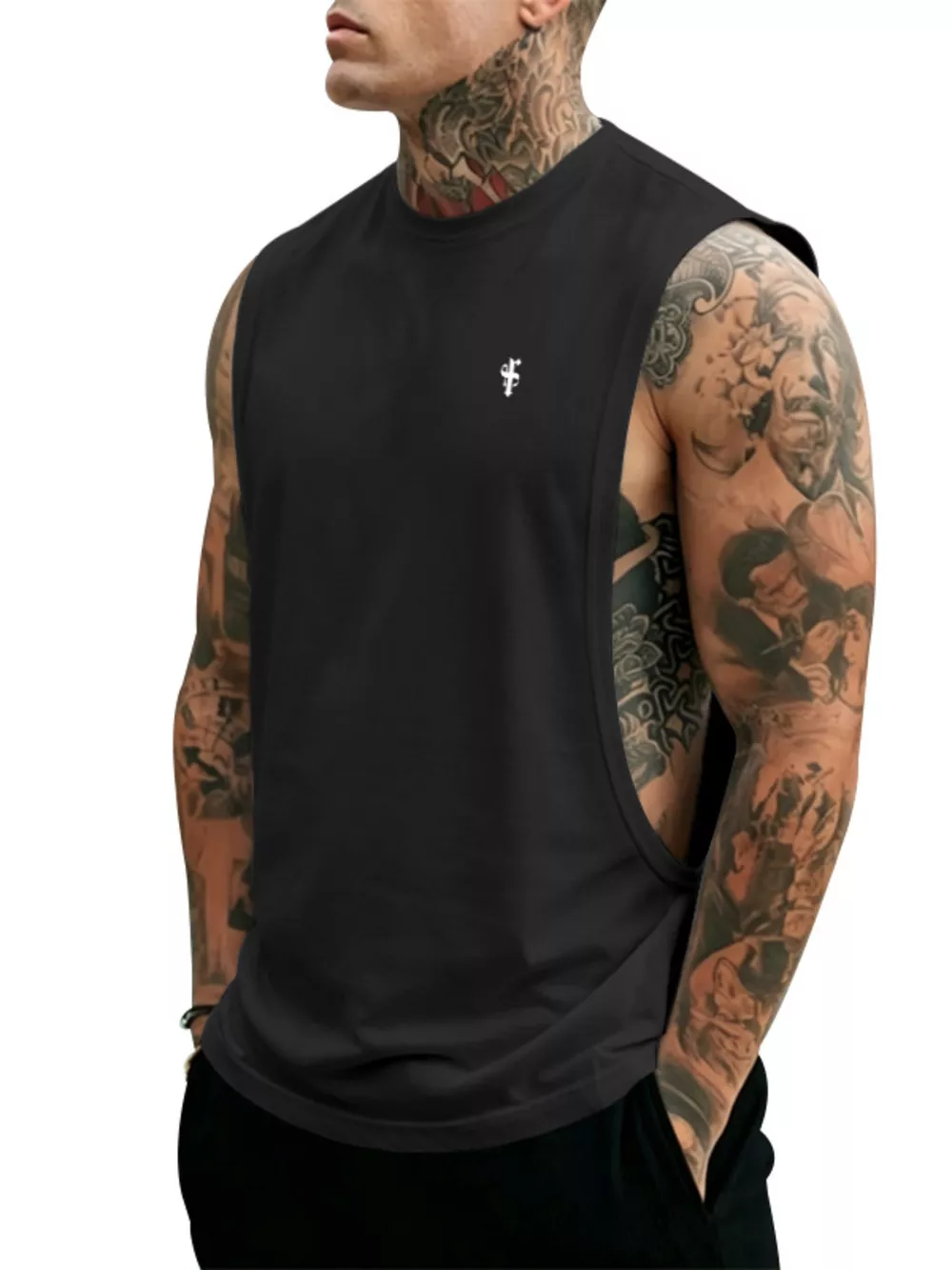 Men's Full Size Round Neck Tank Top Plus Size, image 24