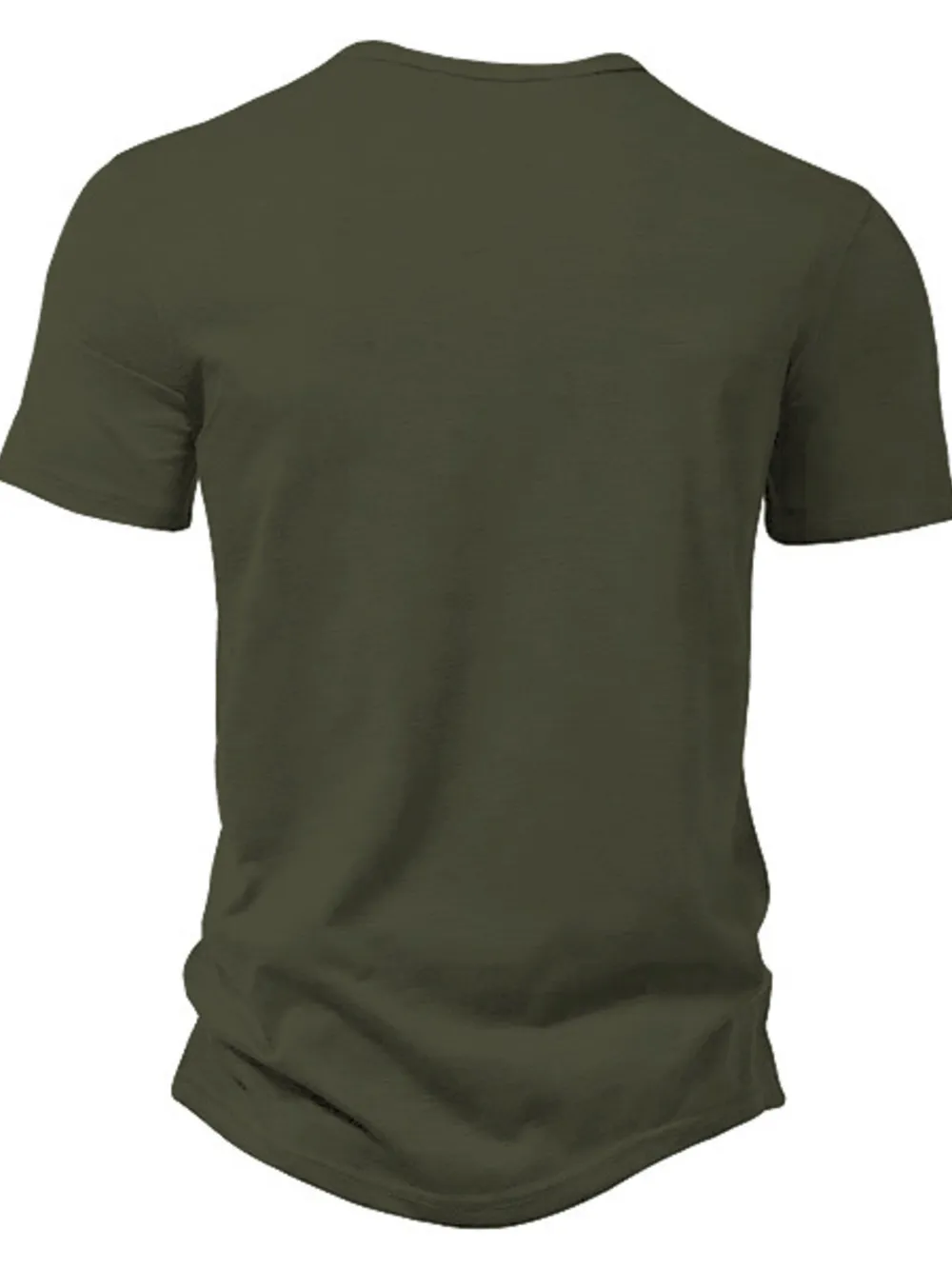 Men's Full Size Button Detail Short Sleeve Active T-Shirt Plus Size, image 7